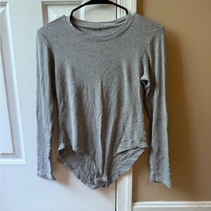 Gray Long Sleeve Women's Top